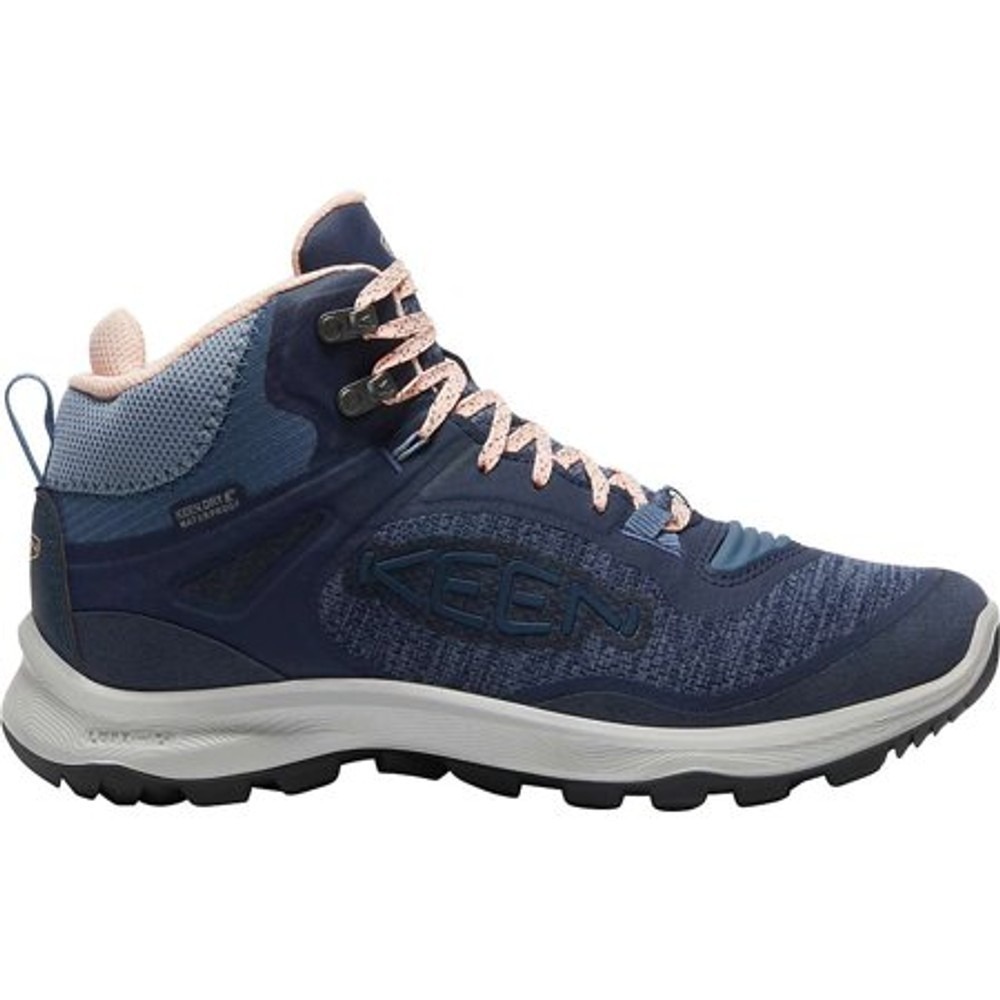 Keen Terradora II Waterproof Mid Hiking Boots Blue Pink Womens Size 8 1026877